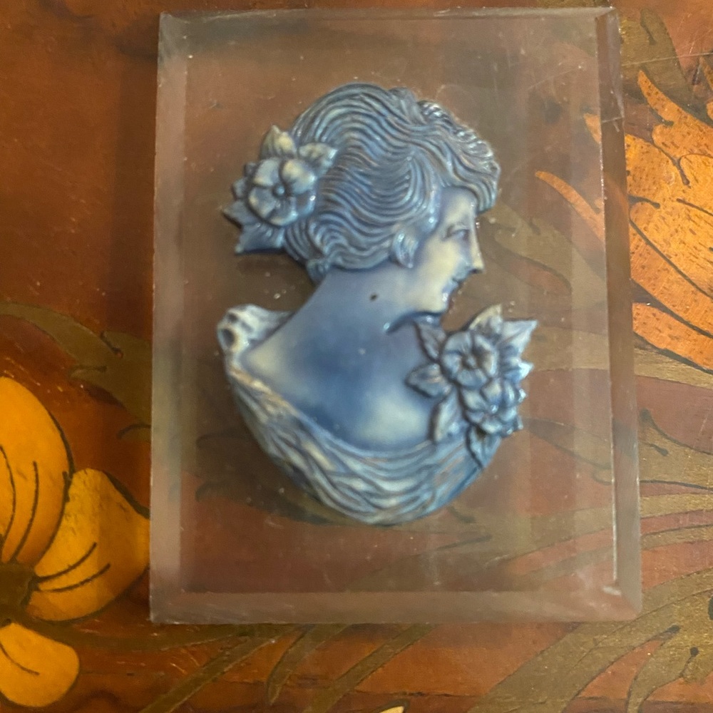 Vintage Lucite Cameo